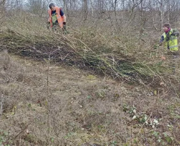 The Conservation Volunteers helping to enhance restored habitats at Mountsorrel Quarry