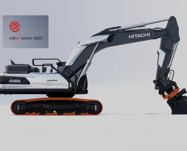 LANDCROS One, which was unveiled at Bauma in Munich in April, has won a prestigious Red Dot Design Award