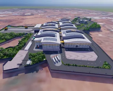 A rendering of Epiroc’s new facility in Nashik, India