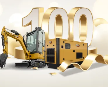 The winner will be given the choice of a Cat 301.6 excavator or a Cat DE110E2 genset