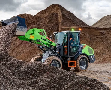 As part of the initial roll-out, CE Rental will prioritize LiuGong’s core battery-electric vehicle (BEV) models, including the 820TE (pictured) and 848TE electric wheel loaders