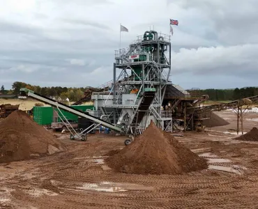 The new MEP plant at Angle Park Sand & Gravel’s Melville Gates Quarry, in Fife