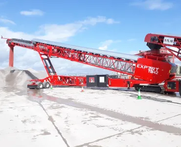 The Telestack TB 42 shiploader unit