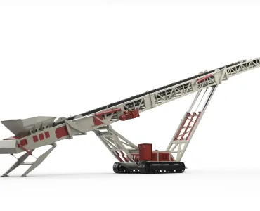 Telestack say their brand-new TCL 2031 tracked-mounted mobile conveyor is the largest of its kind in the market