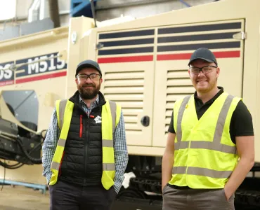 As MDS celebrate 30 years in business, Liam Og Murray (right) reflects on its early days, while newly appointed general manager Steven Keenan (left) looks ahead, building on a solid foundation and driving global ambition