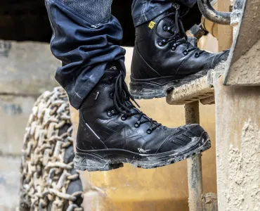 HAIX’s new Airpower XR Heavy Duty Extreme boot featuring XLR8 technology, made for demanding work such as quarrying 