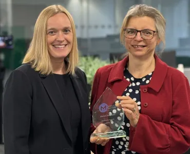 Clare Mayo and Helen Johnson, recruitment performance and process manager at Heidelberg Materials