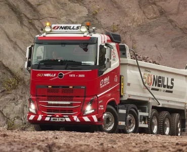 Finbarr O’Neill have taken delivery of an FH 500 10x4 tipper to mark the company’s 50th year in business 