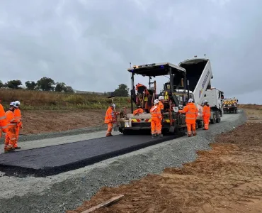 Breedon's Surfacing Solutions team working on the A47 Tuddenham upgrade