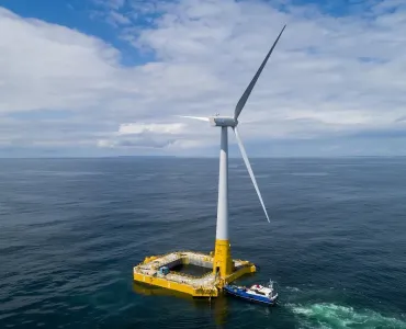 Floating concrete foundation for offshore wind power. Image: BW Ideol