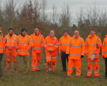 Some of the LMS volunteer team members from Heidelberg Materials 