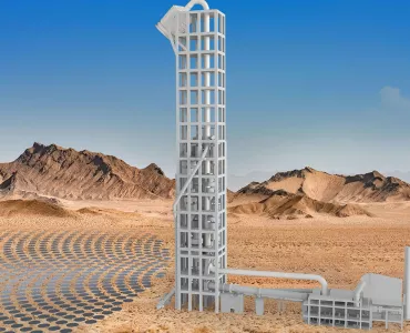 Solar cement plant