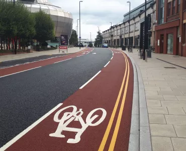 Cycle lane demarcation