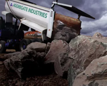 Aggregate Industries rock armour