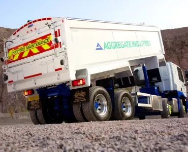 Aggregate Industries tipper truck