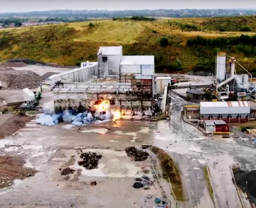 AR Demolition use innovative explosives technology at Croft Quarry