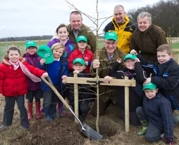 School children help plant Banks Mining's one millionth tree 