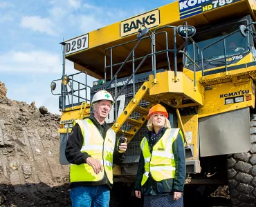 Hannah Bardell visits Banks Mining