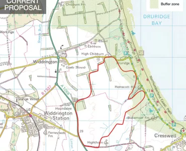 Revised boundary for Highthorn surface mine