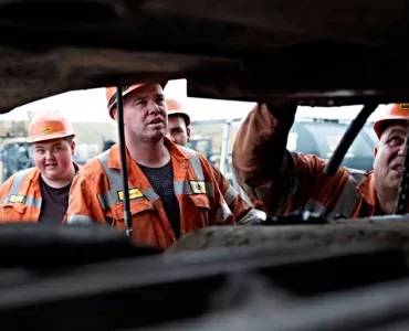 Staff training at Shotton mine