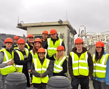 Shotton surface mine visitors 