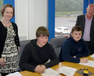 The Banks Group's two new apprentices