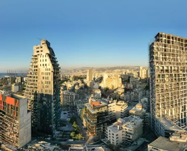 Beirut blast area