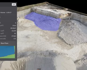 Kespry blast pile analysis