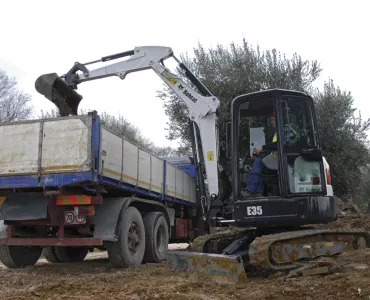 Bobcat E35 compact excavator