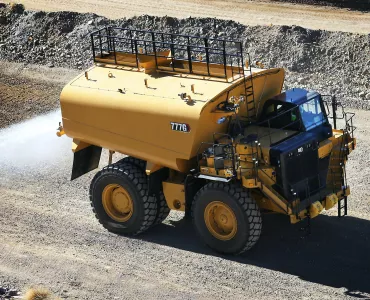 Cat 777G Water Solutions truck