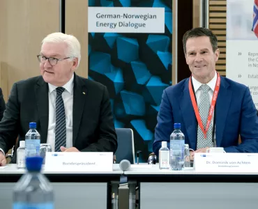 Frank-Walter Steinmeier and Dr Dominik von Achten