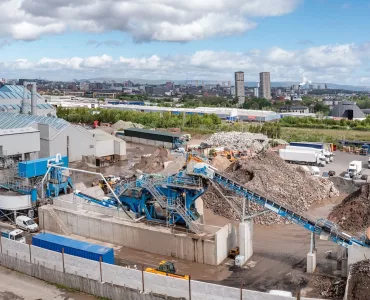 CDE waste-recycling plant at Bedrock Plant Hire   