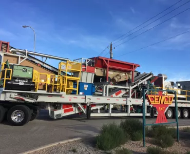 Industrial tile recycling plant