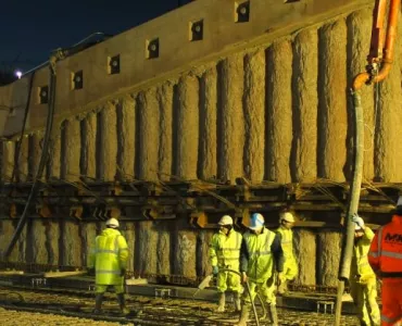 Concrete pour