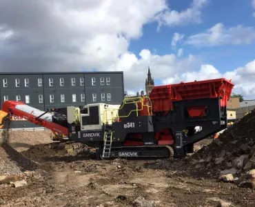 Sandvik QJ341 mobile jaw crusher