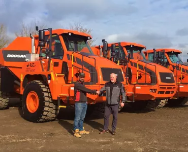 Doosan DA30 articulated dumptrucks