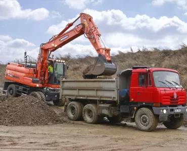 Doosan DX190W-3 wheeled excavator