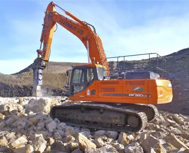 Doosan DX380LC-3 crawler excavator