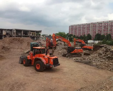 Doosan machines used on German demolition project