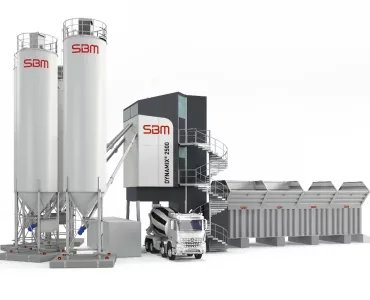 Dynamix 2500 concrete batching plant