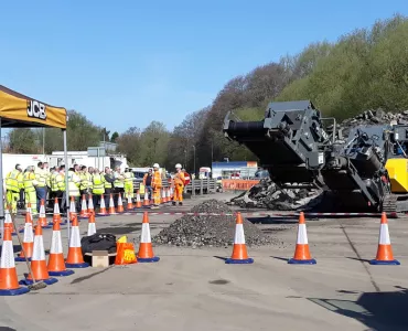 Eurovia UK recycling demonstration day