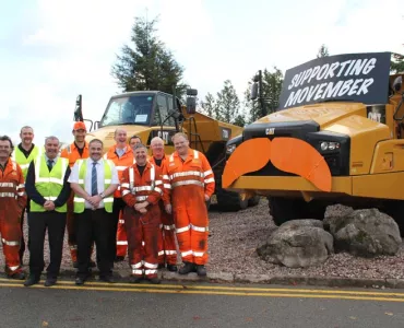 Finning sponsor employees for Movember