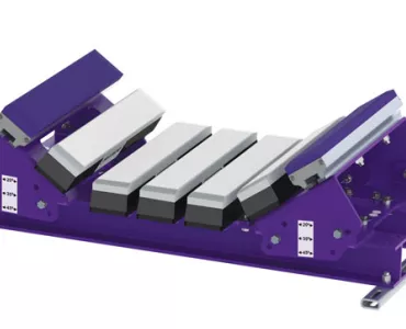 Conveyor modular impact bed