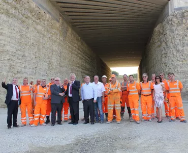 Gallagher open new tunnel