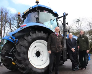 Hills Group fund new tractor for Wiltshire Wildlife Trust