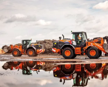 Hitachi ZW250-6 and ZW180-6 wheel loaders