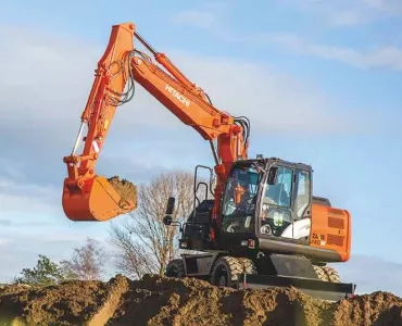 Hitachi ZX140W-5 wheeled excavator