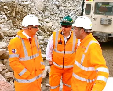 Andrew Bingham MP visits Hope cement works