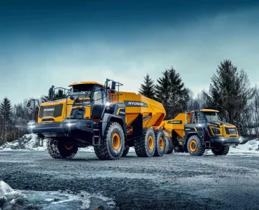 Hyundai's new HA30A and HA45A articulated haulers