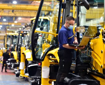 Inside JCB's production line